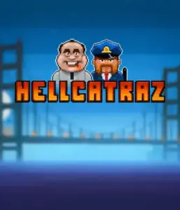 Enter the action-packed world of the Hellcatraz game by Relax Gaming, highlighting a quirky prisoner and a guard with the infamous Alcatraz prison and San Francisco skyline in the background. This image depicts the fun and humor of an prison break-themed game, great for those who enjoy playful themes, offering a captivating adventure. 